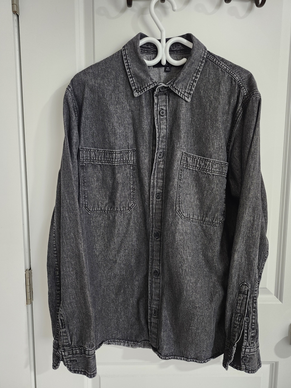 Joe's Jeans Washed Black Denim Shirt Jacket